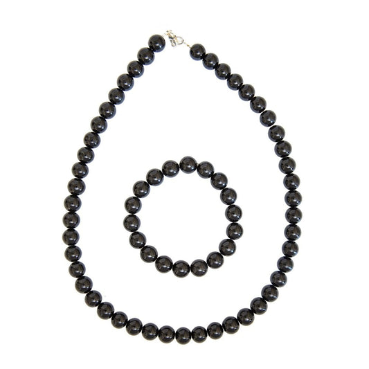 Parure in onice – Perle sferiche da 10 mm