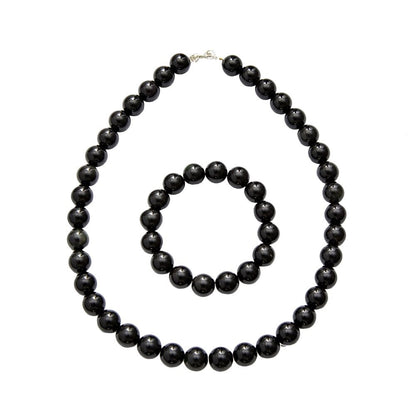 Parure in onice – Perle sferiche da 12 mm