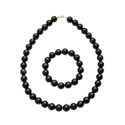 Parure in onice – Perle sferiche da 12 mm