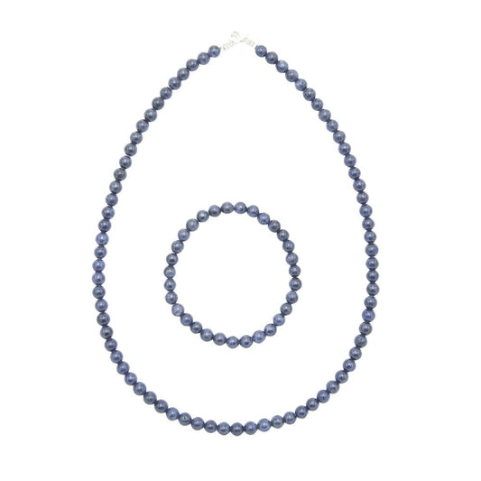 Parure in zaffiro – Perle sferiche da 6 mm