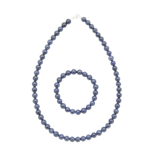 Parure in zaffiro – Perle sferiche da 8 mm