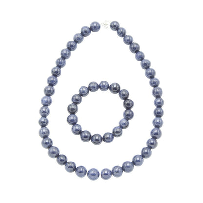 Parure in zaffiro – Perle sferiche da 12 mm
