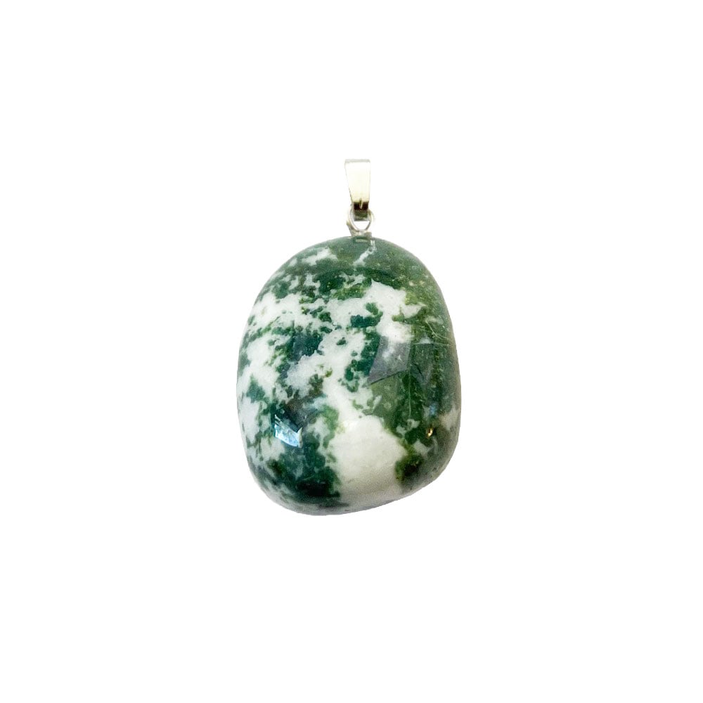 Ciondolo in agata albero – Pietra burattata