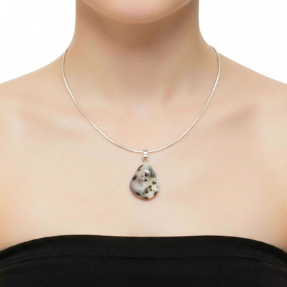 Ciondolo in agata dendrite – Pietra burattata