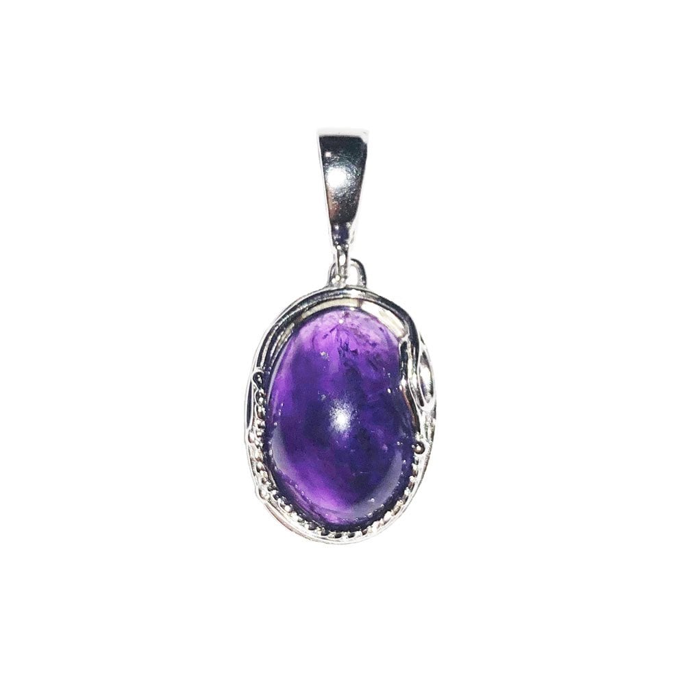 Ciondolo in ametista Capucine – Ovale – Argento 925