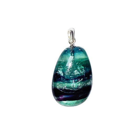 Ciondolo in fluorite – Fluorite Pietra burattata