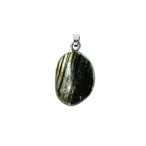 Ciondolo in labradorite – Labradorite Ovale Pietra burattata