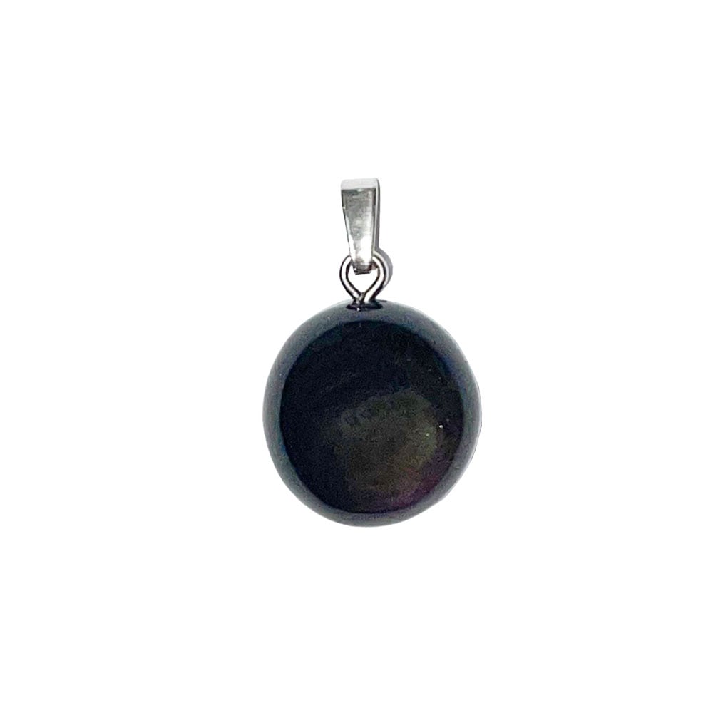 Ciondolo in ossidiana – Obsidienne Arc-en-ciel Pietra burattata