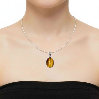 Ciondolo in occhio di tigre – Occhio di tigre Cabochon