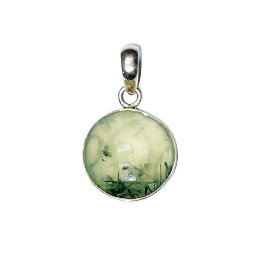 Ciondolo in prehnite – Préhnite Cabochon