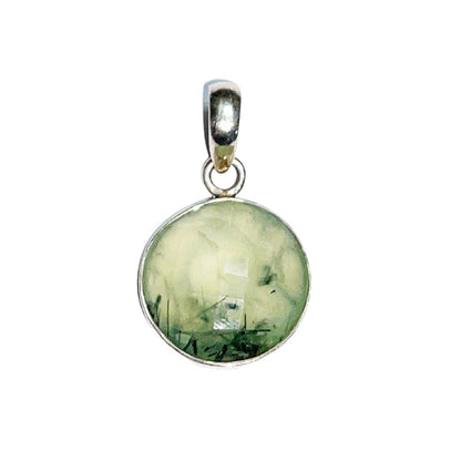 Ciondolo in prehnite – Préhnite Cabochon