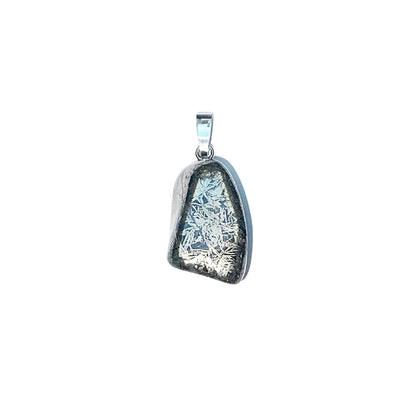 Ciondolo in pirite – Pyrite plume Pietra burattata