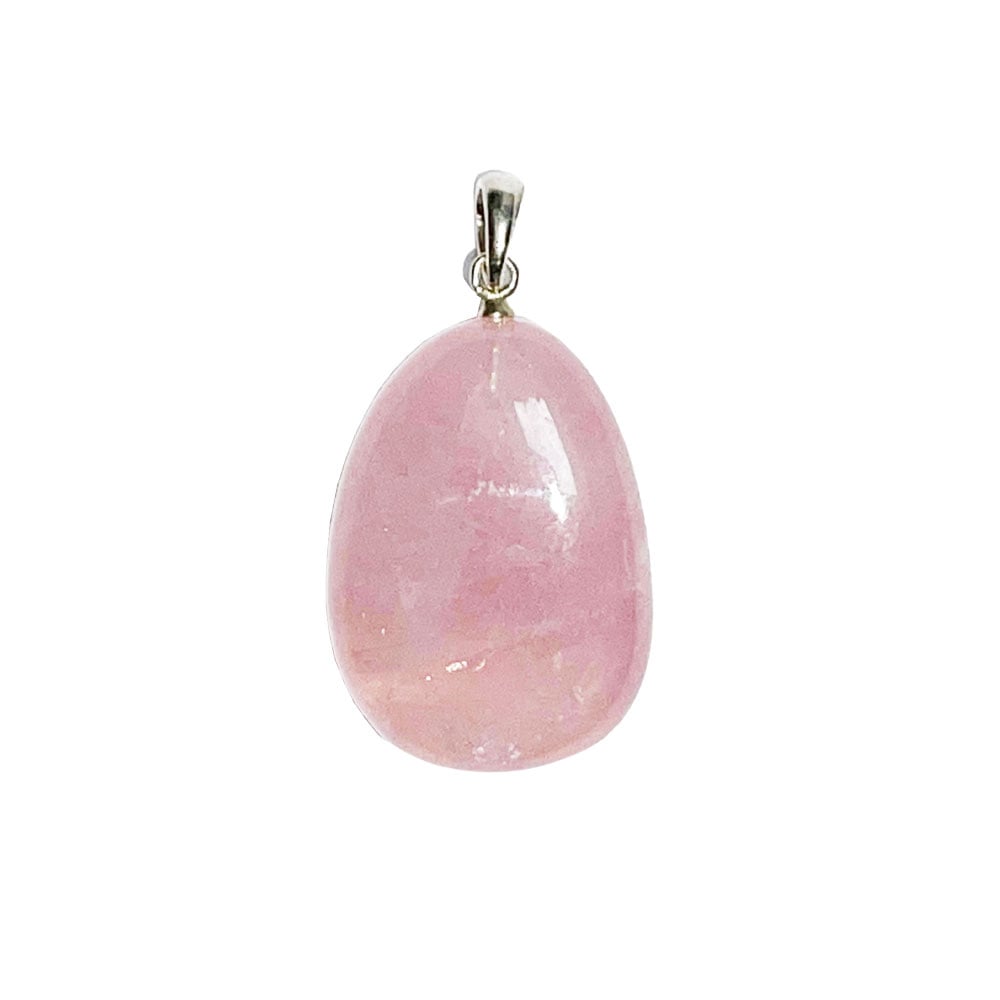 Ciondolo in quarzo – quarzo rosa Pietra burattata