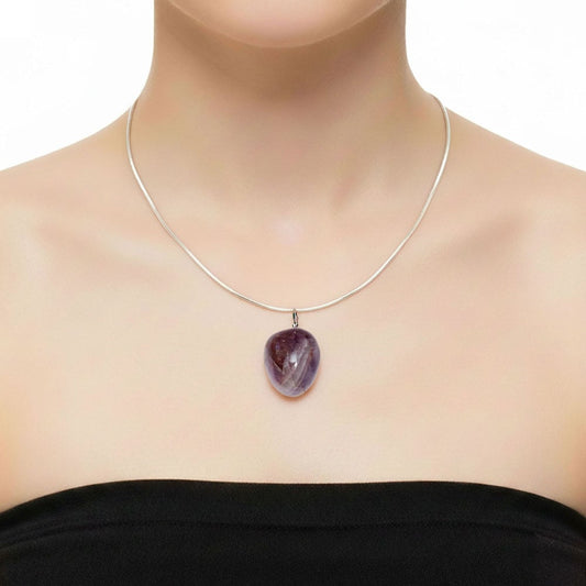 Ciondolo in auralite 23 23 – Pietra burattata