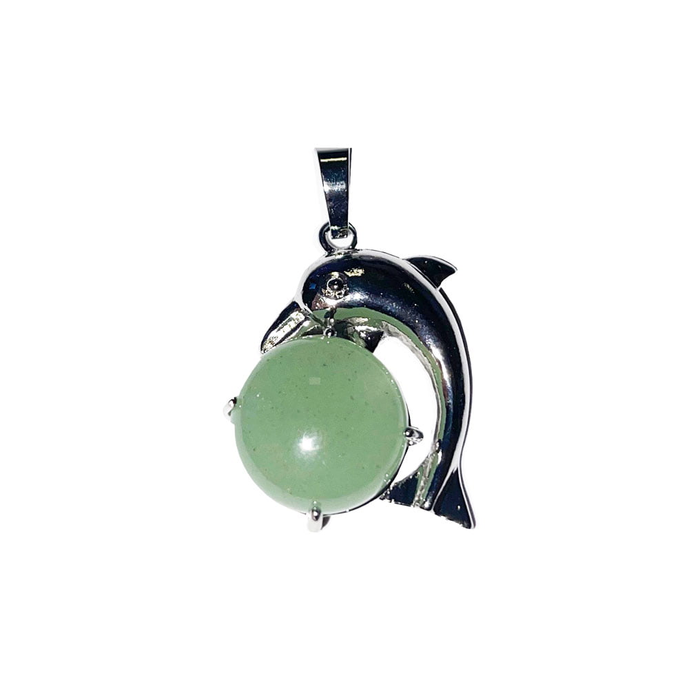 Ciondolo Avventurina Verde – Delfino