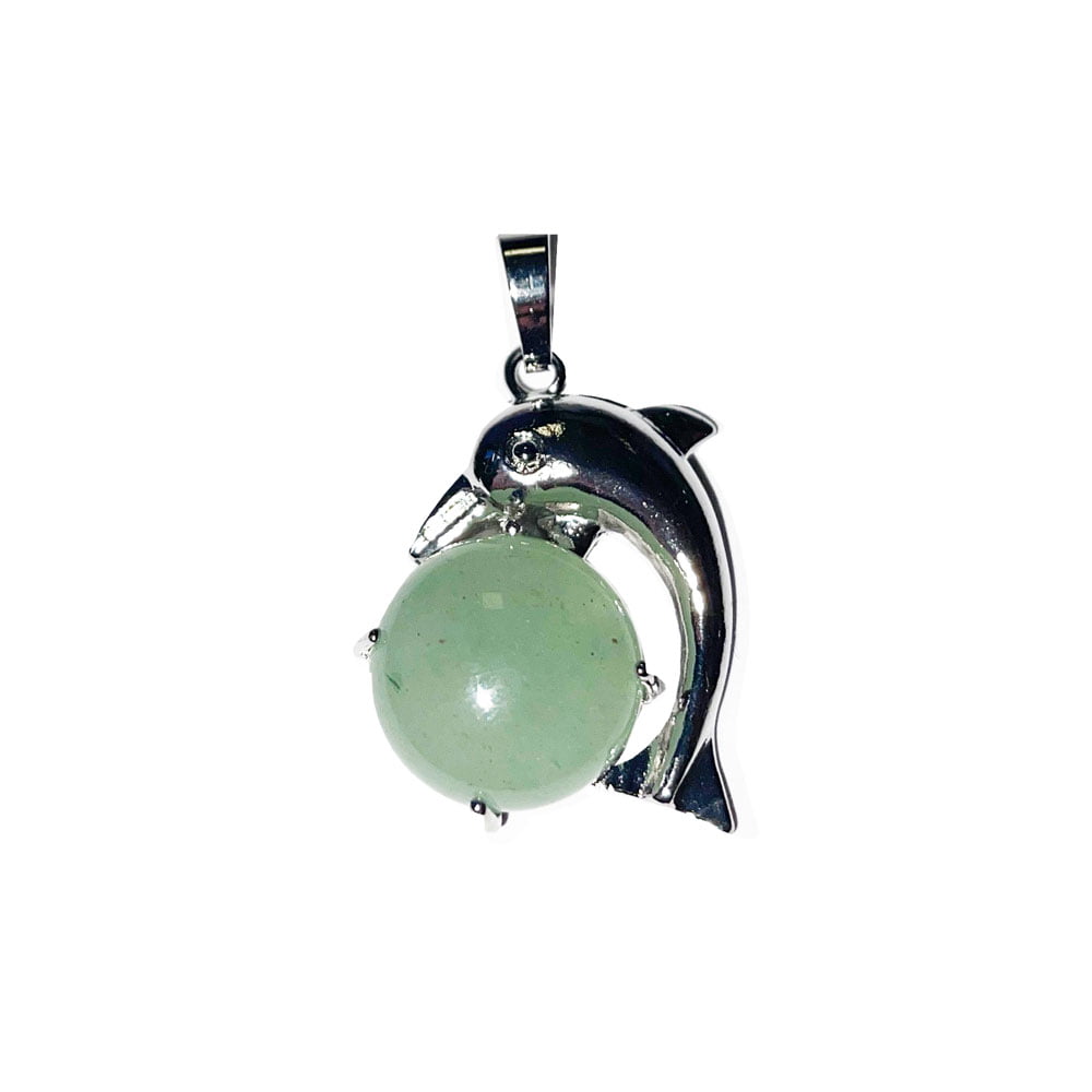 Ciondolo Avventurina Verde – Delfino