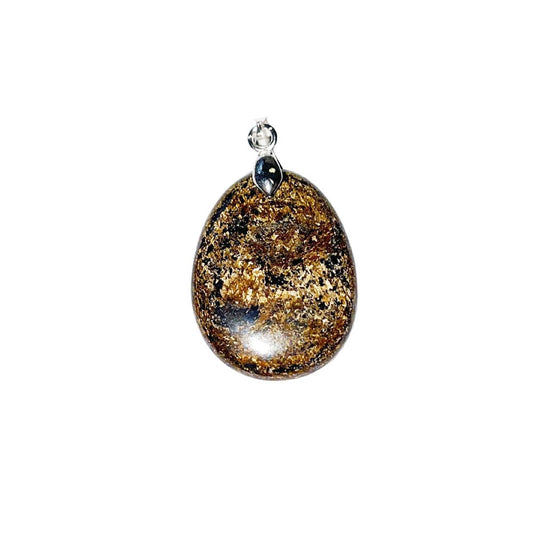 Ciondolo in bronzite – Pietra piatta