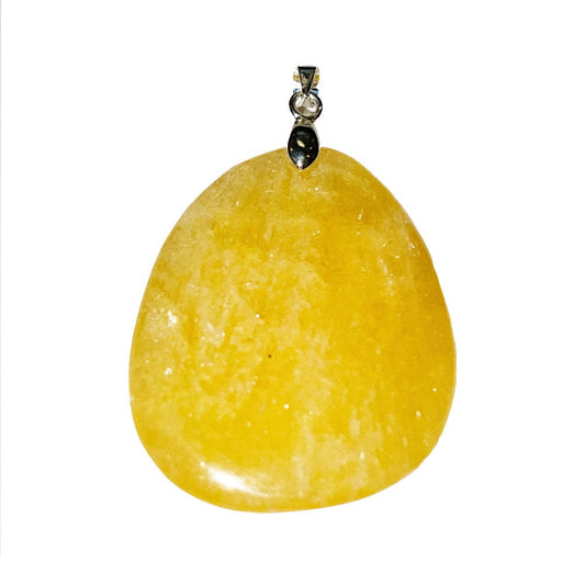 Ciondolo in calcite arancione – Pietra piatta