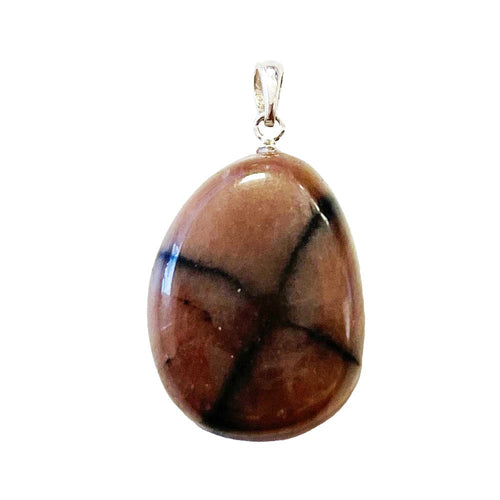 Ciondolo in chiastolite – Pietra burattata