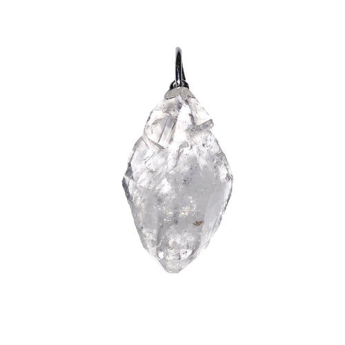 Ciondolo in diamante herkimer – Pietra grezza