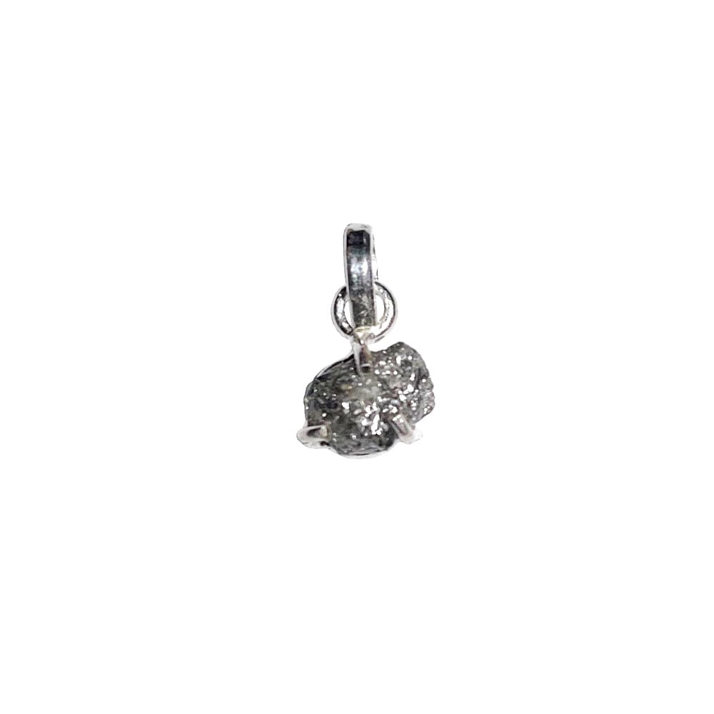 Ciondolo in diamante nero – Pietra grezza