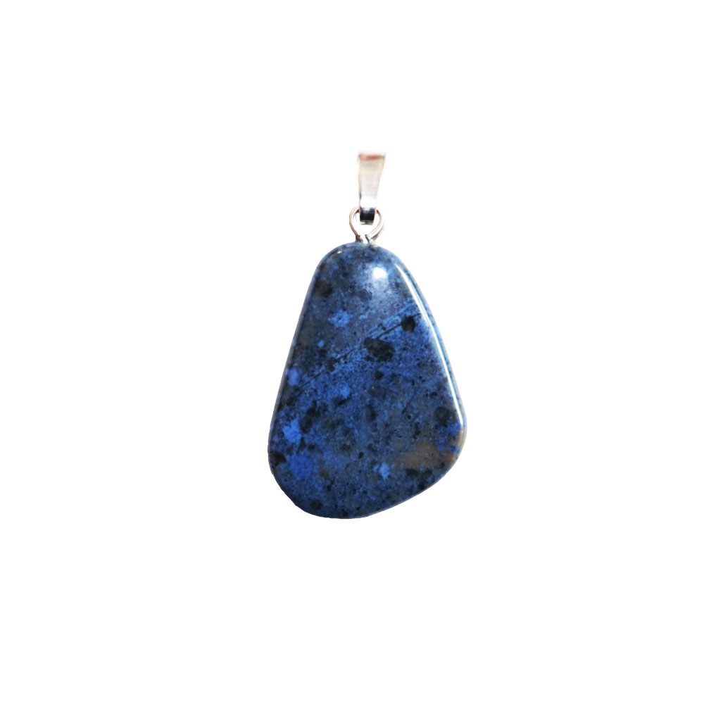 Ciondolo in Dumortierite – Pietra burattata