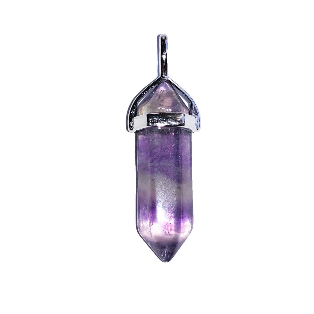 Ciondolo in fluorite viola – Punta