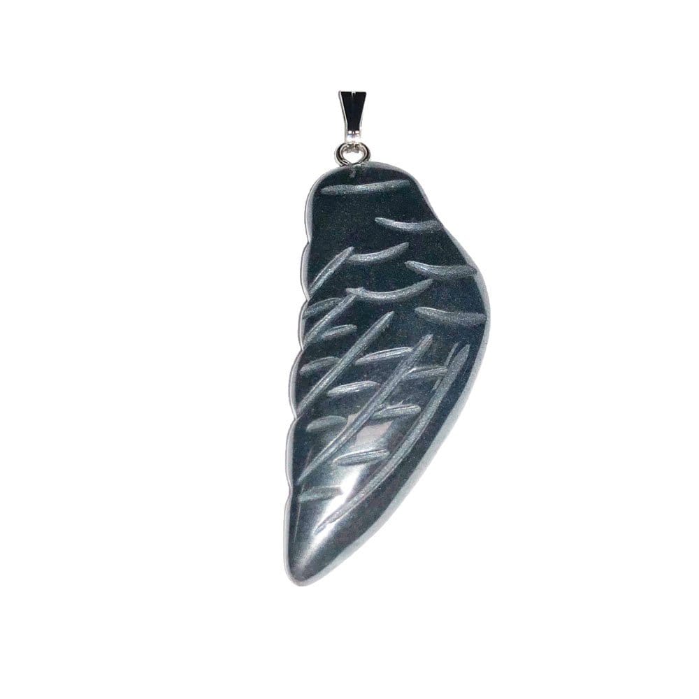 Ciondolo in ematite – Ala d'angelo
