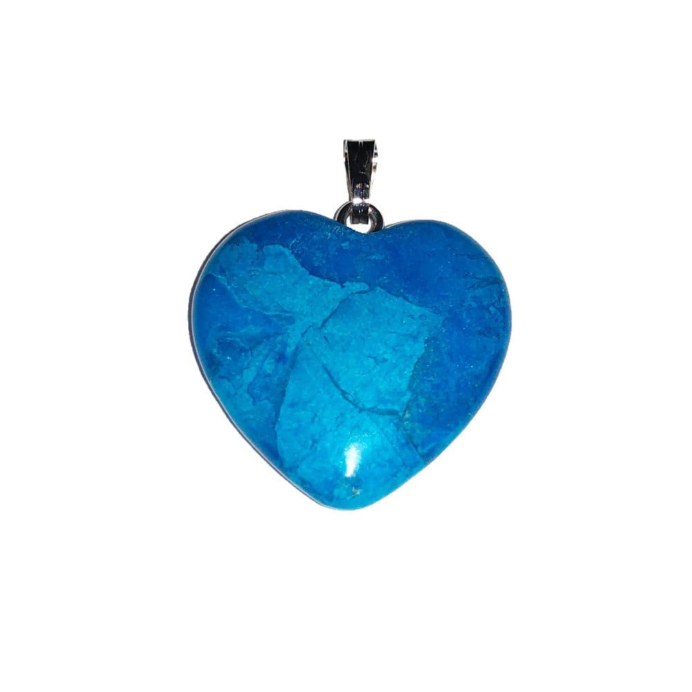 Ciondolo in howlite blu – Cuoricino