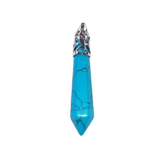 Ciondolo Howlite Blu – Punta Lunga