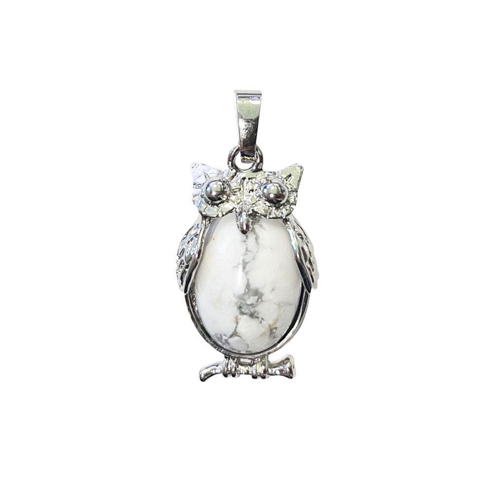Ciondolo Howlite – Gufo