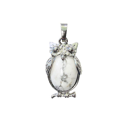 Ciondolo Howlite – Gufo