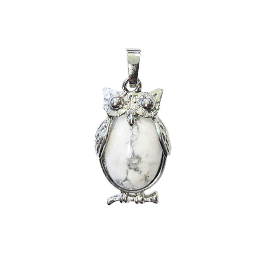Ciondolo Howlite – Gufo