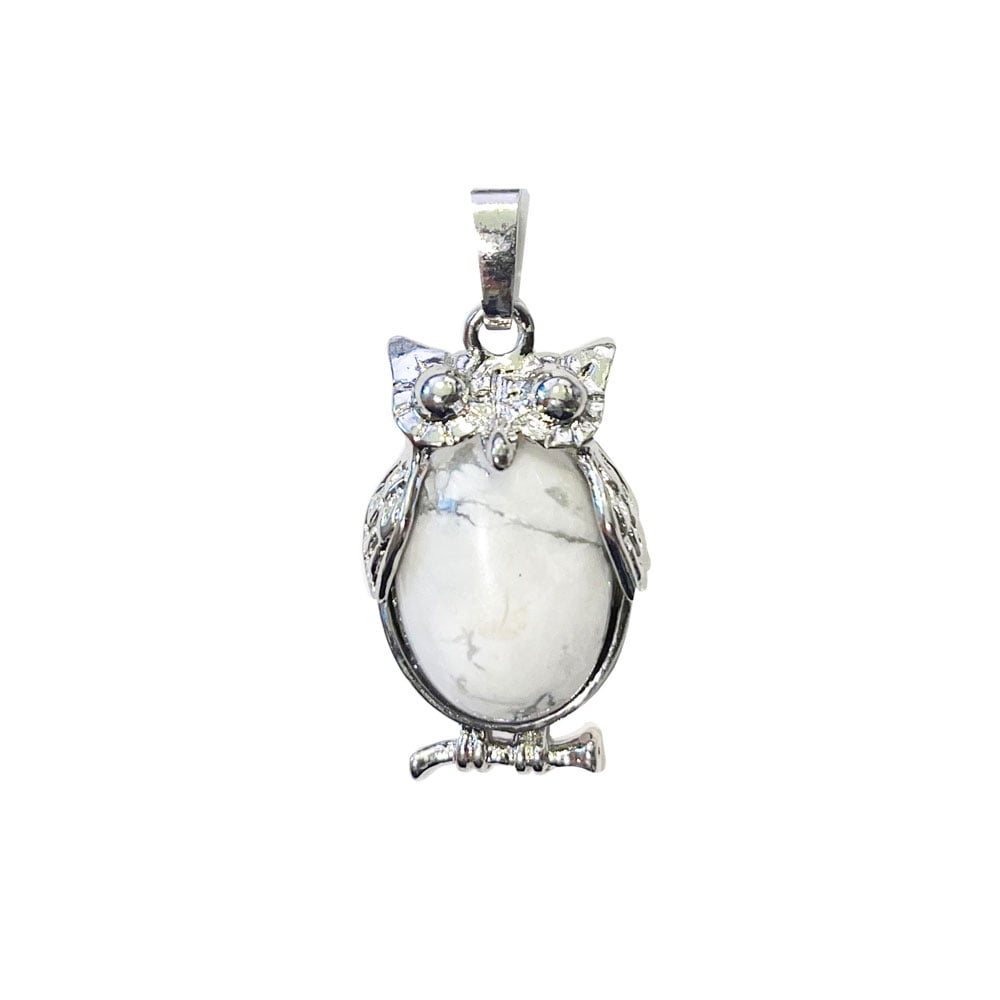 Ciondolo Howlite – Gufo