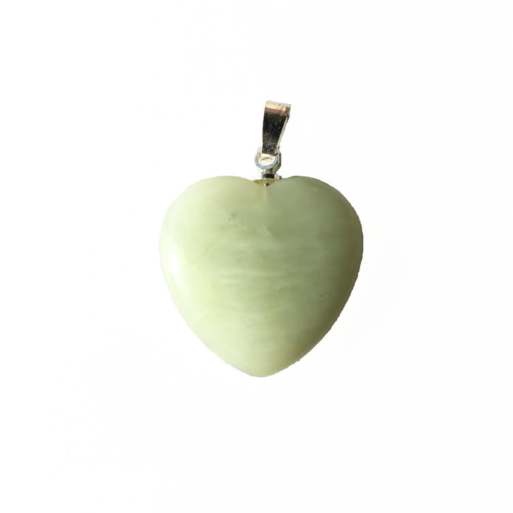 Ciondolo in giada verde – Cuoricino