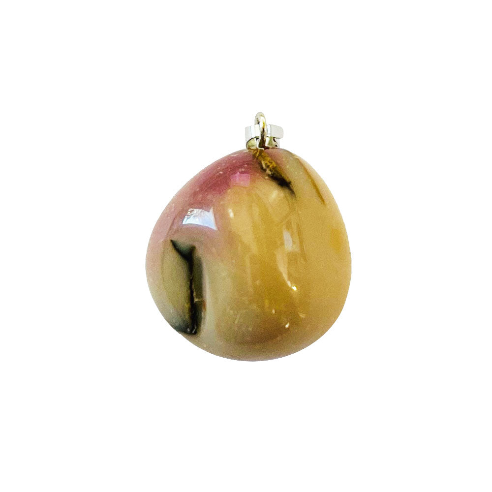 Ciondolo in Diaspro Mookaite - Pietra laminata