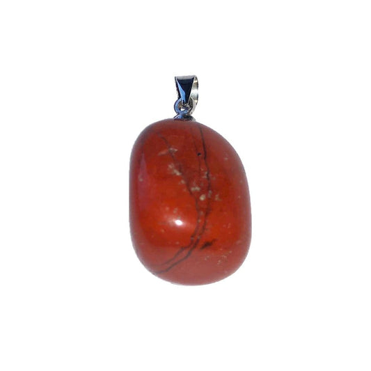 Ciondolo in diaspro rosso – Pietra burattata