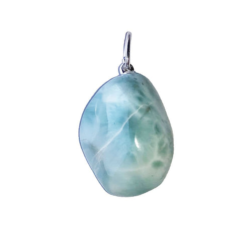 Ciondolo in larimar – Pietra burattata