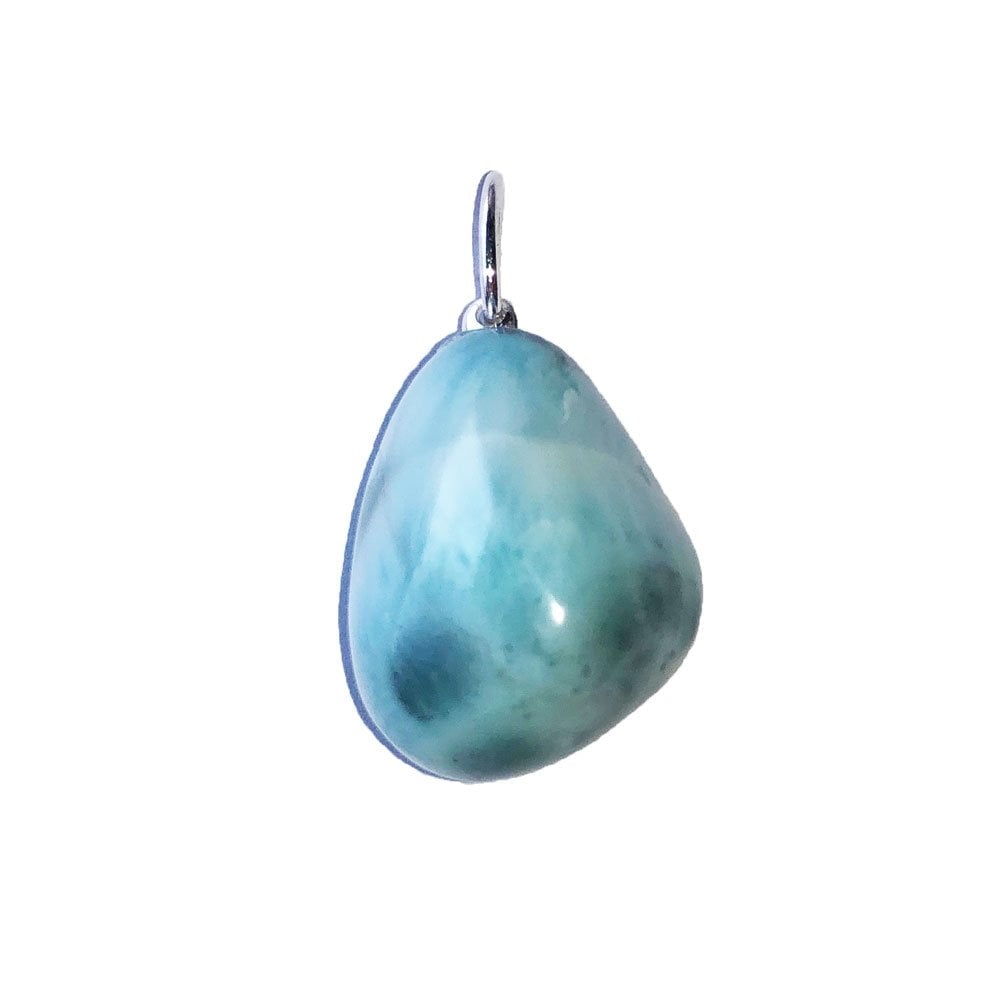 Ciondolo in larimar – Pietra burattata