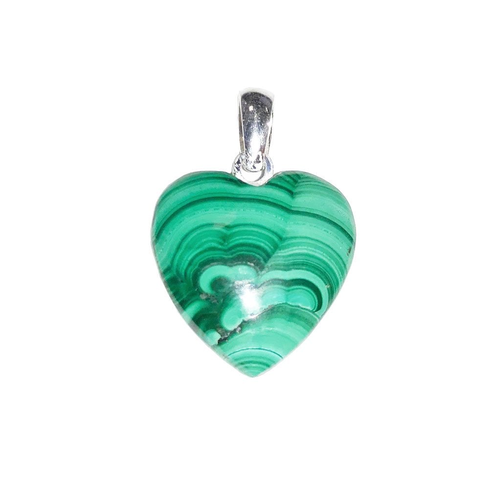 Ciondolo in malachite – Cuoricino