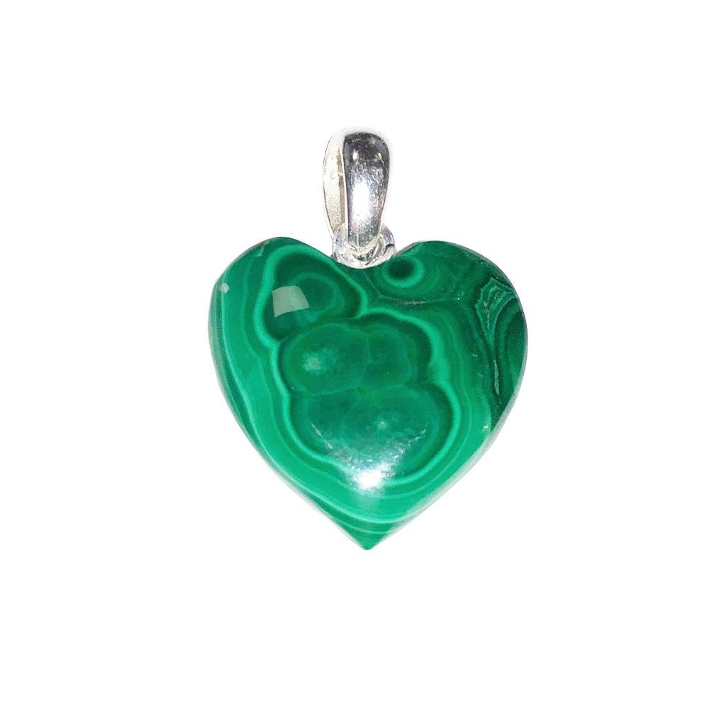 Ciondolo in malachite – Cuoricino