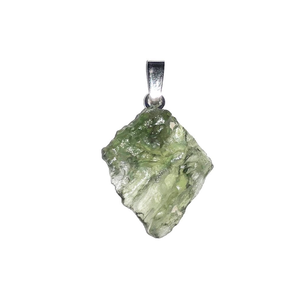 Ciondolo in moldavite – Pietra grezza