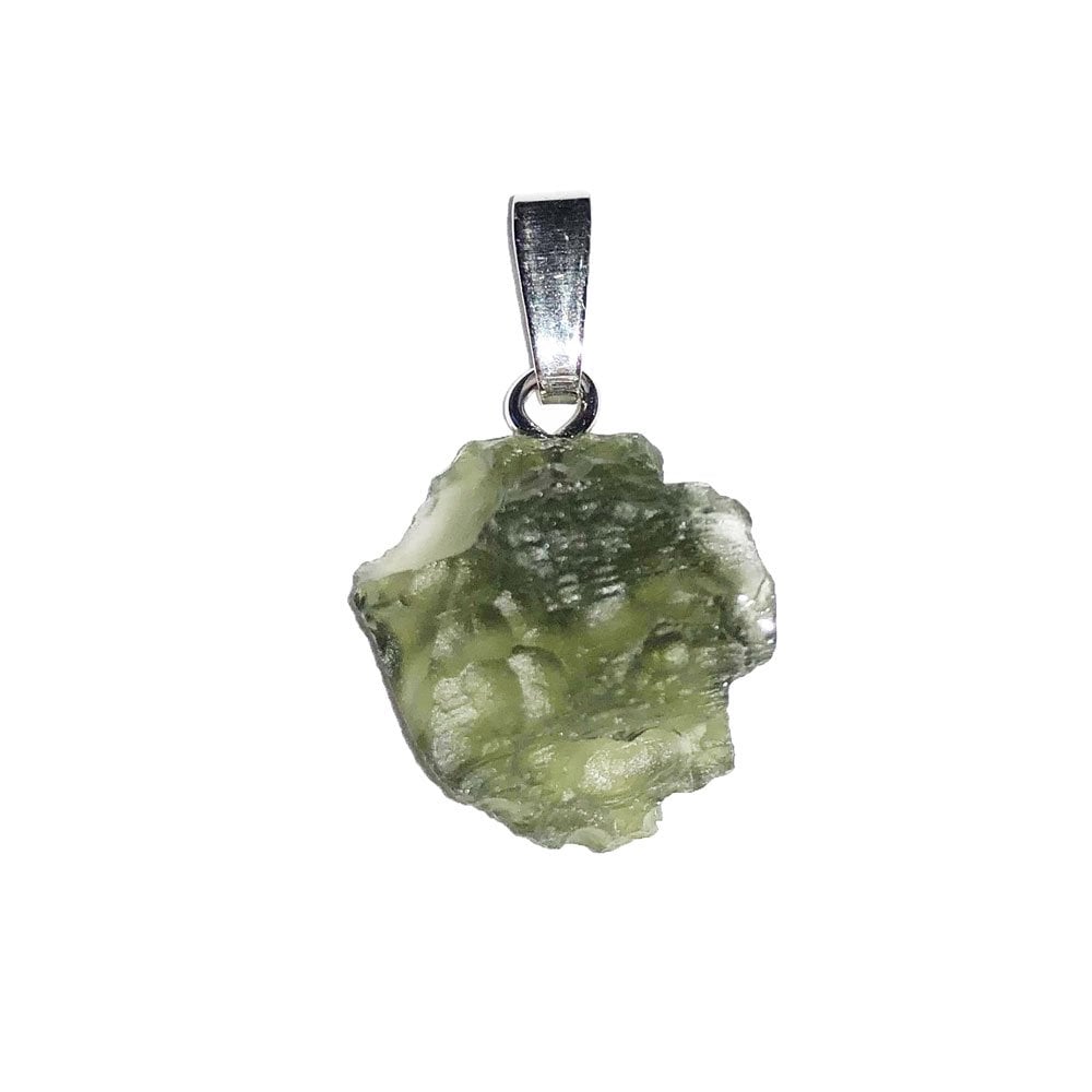 Ciondolo in moldavite – Pietra grezza