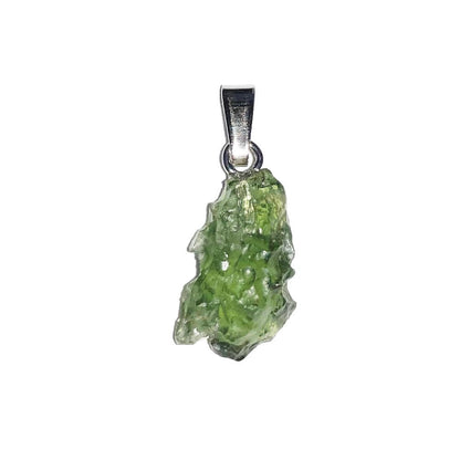 Ciondolo in moldavite – Pietra grezza
