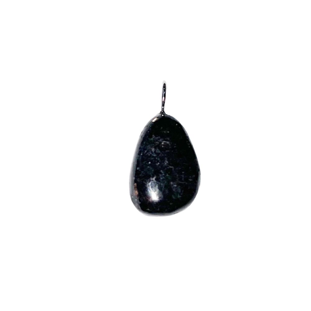 Ciondolo in nuummite – Pietra burattata