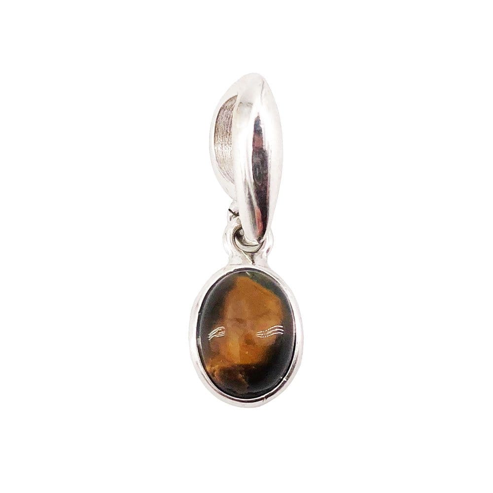 Ciondolo in occhio di tigre Camille – Ovale – Argento 925
