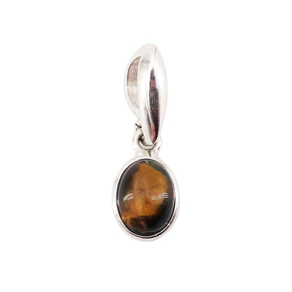 Ciondolo in occhio di tigre Camille – Ovale – Argento 925