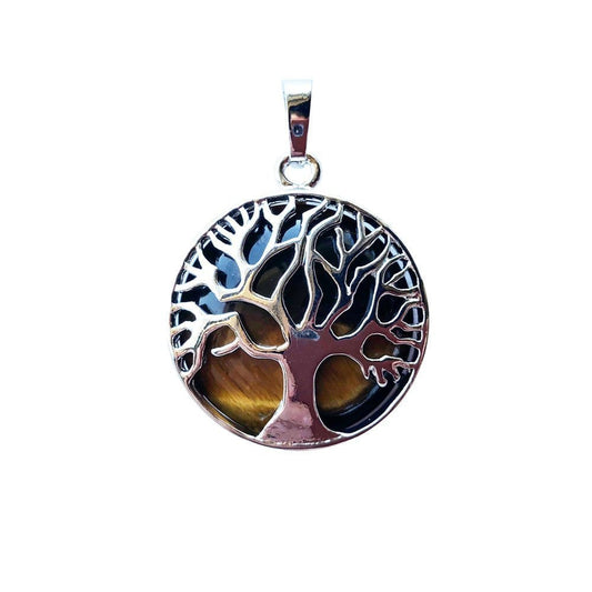 Ciondolo in occhio di tigre – Albero della vita
