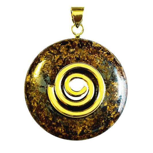 Ciondolo in bronzite – Pi cinese 30 mm