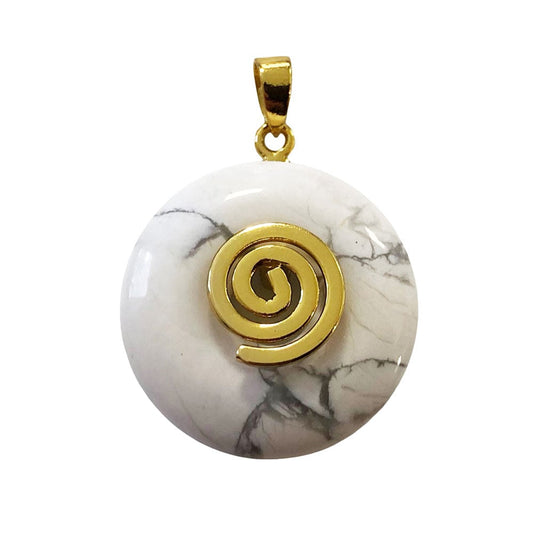 Ciondolo in howlite – Pi cinese 20 mm